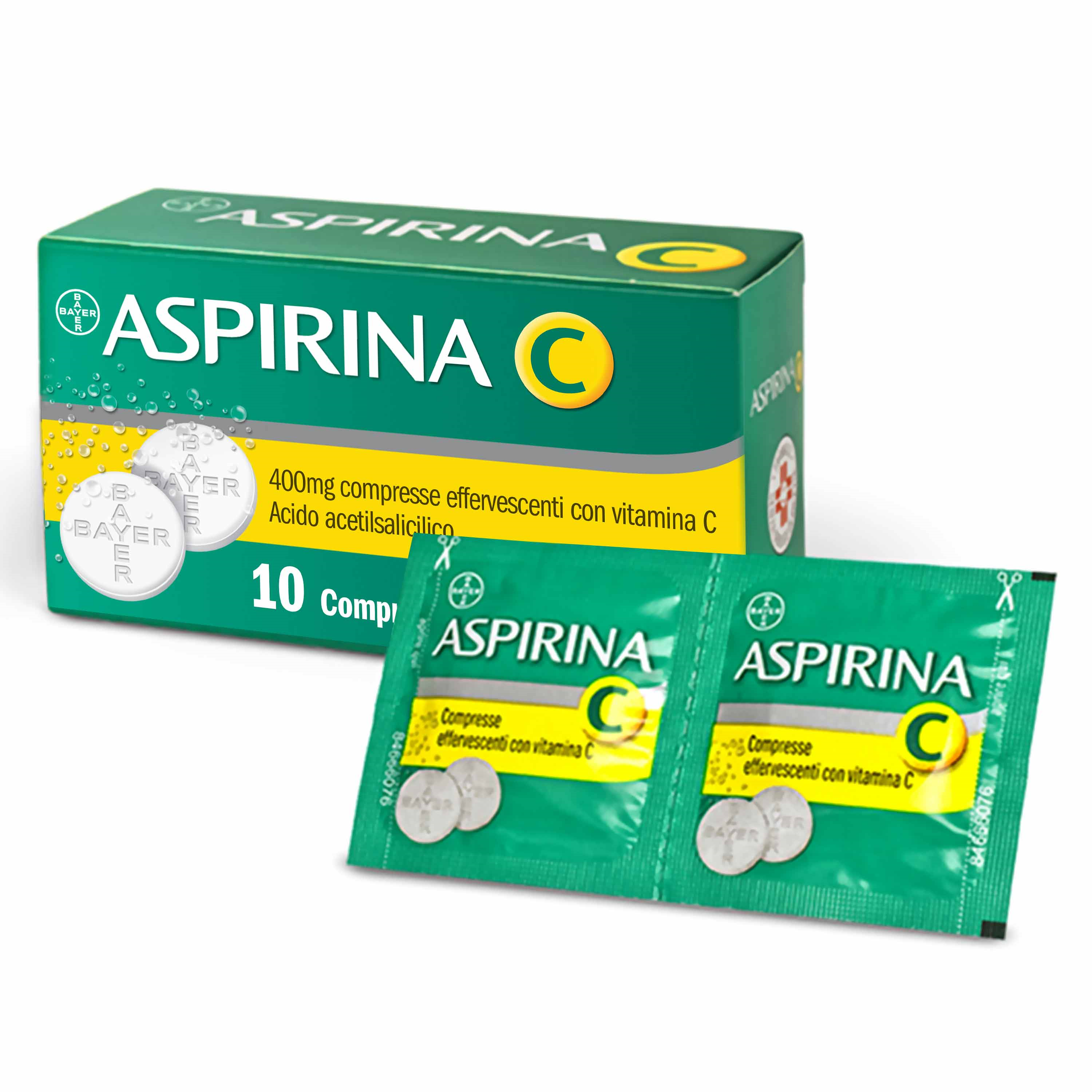 ASPIRINA C*10CPR EFF 400+240MG - Farmacia De Pasquale