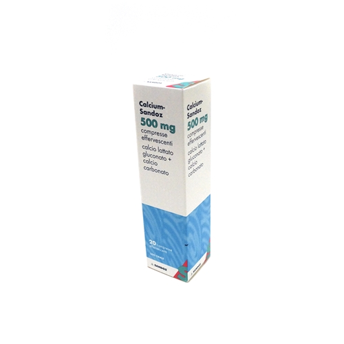 CALCIUM SANDOZ*20CPR EFF 500MG - Farmacia De Pasquale