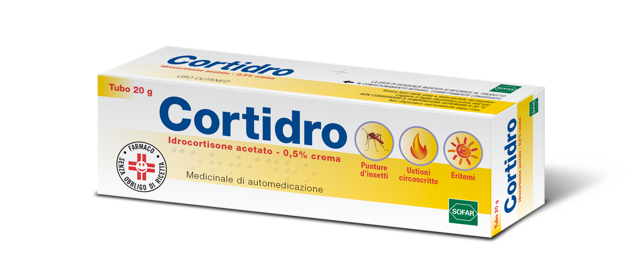 CORTIDRO*CREMA 20G 0,5% - Farmacia De Pasquale