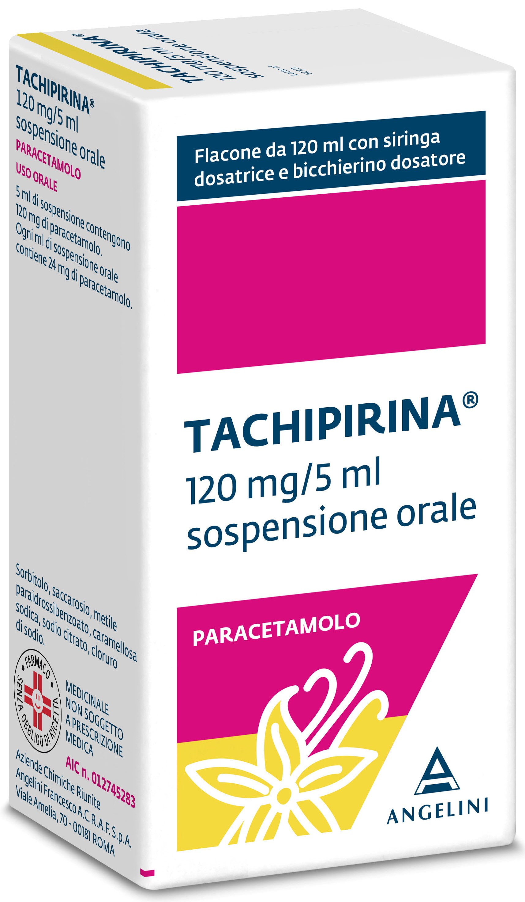 TACHIPIRINA*SOSP 120ML VAN/CAR - Farmacia De Pasquale