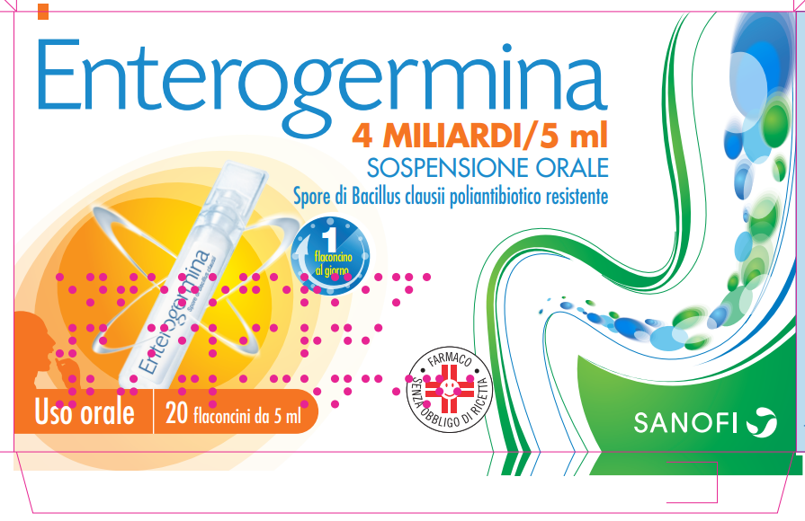 ENTEROGERMINA*OS 20FL 4MLD 5ML - Farmacia De Pasquale
