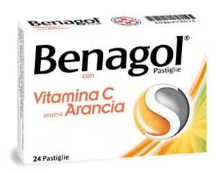 BENAGOL VIT C*24PAST ARANCIA - Farmacia De Pasquale