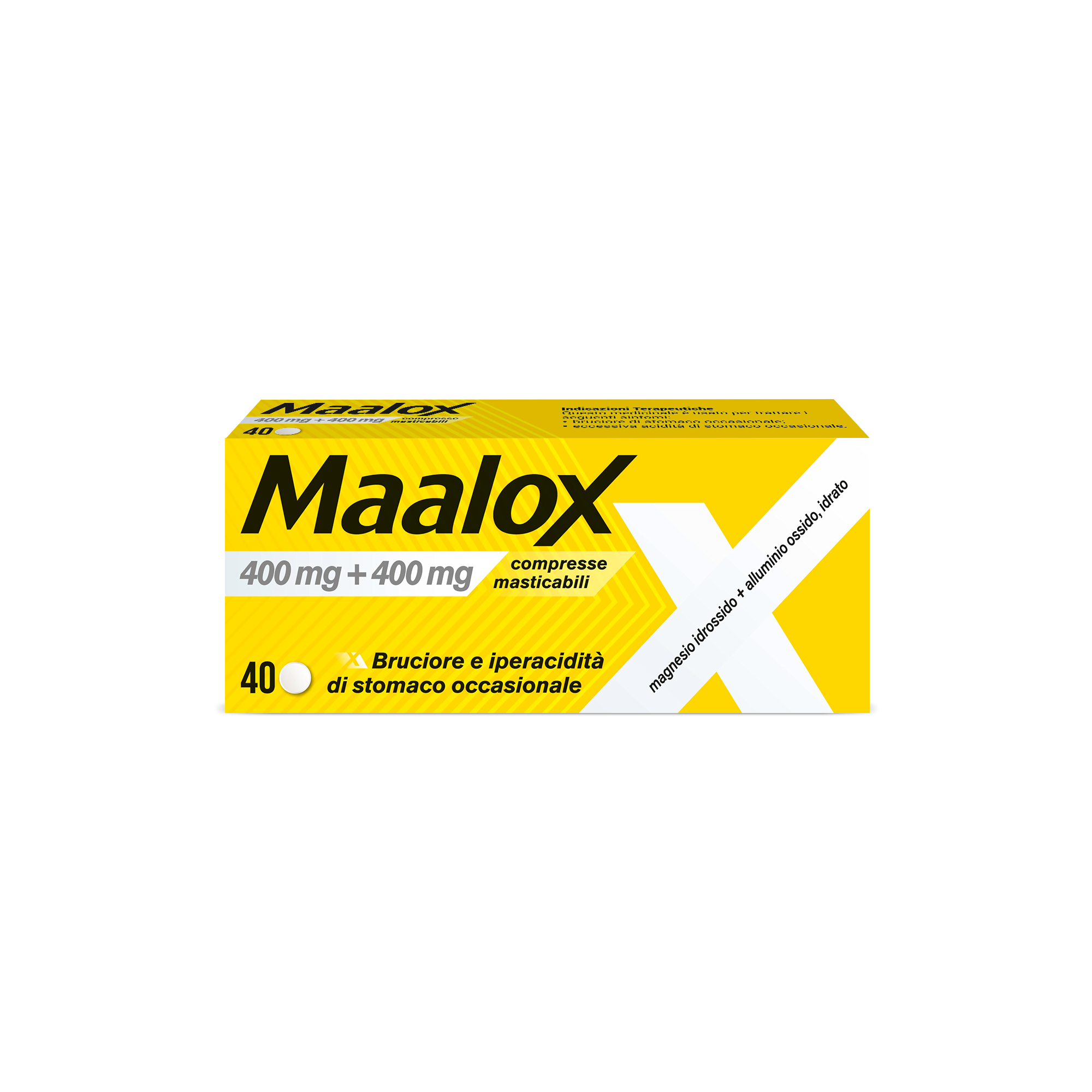 MAALOX*40CPR MAST 400MG+400MG - Farmacia De Pasquale