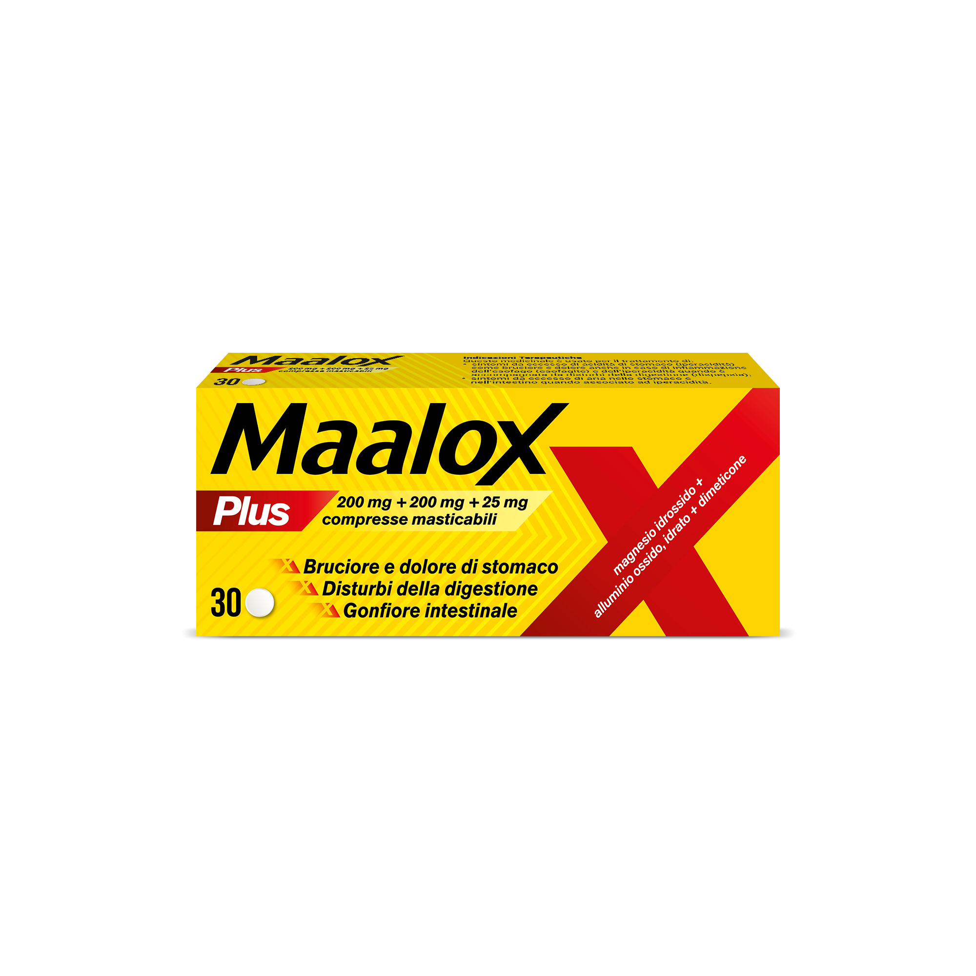 MAALOX PLUS*30CPR MAST - Farmacia De Pasquale