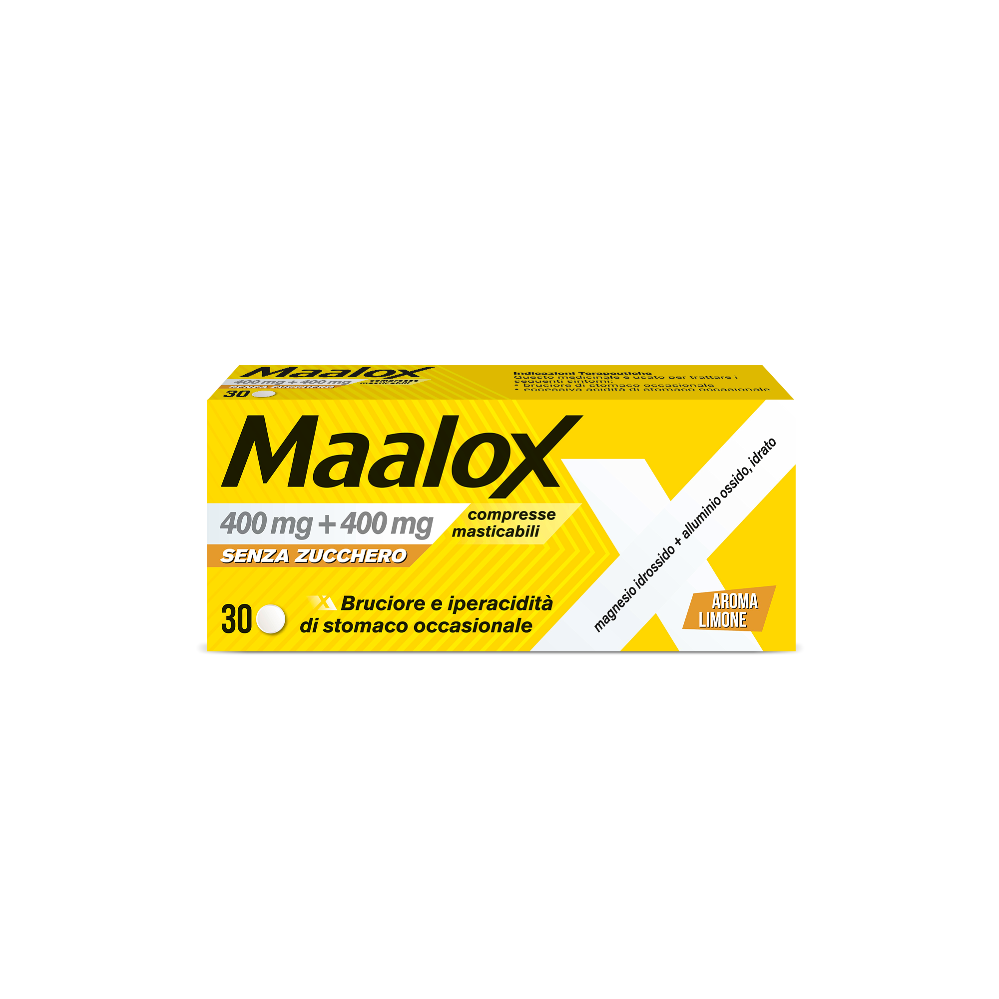 MAALOX*S/Z 30CPR LIMO400+400MG - Farmacia De Pasquale