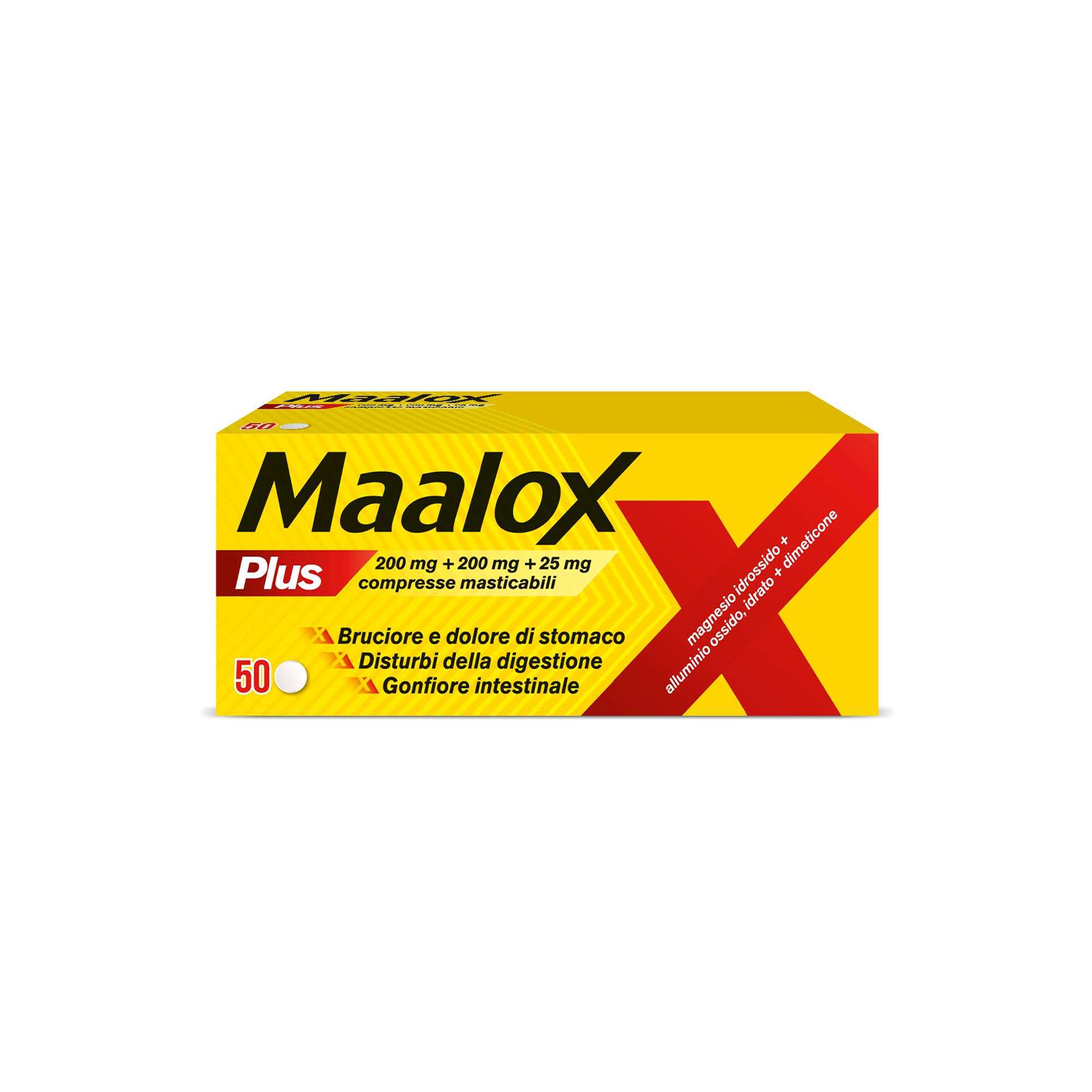 MAALOX PLUS*50CPR MAST - Farmacia De Pasquale