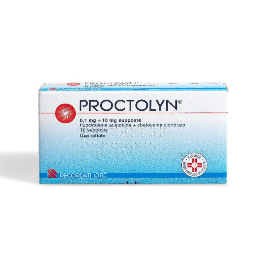 PROCTOLYN*10SUPP 0,1MG+10MG - Farmacia De Pasquale