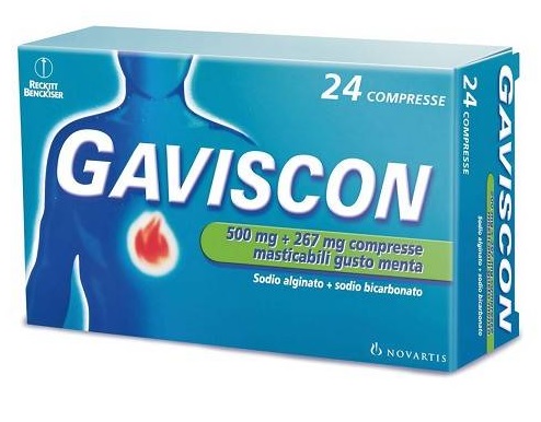 GAVISCON*24CPR MENTA 500+267MG - Farmacia De Pasquale