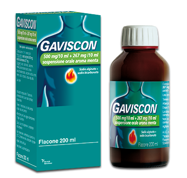 GAVISCON*OS 500+267MG/10ML MEN - Farmacia De Pasquale