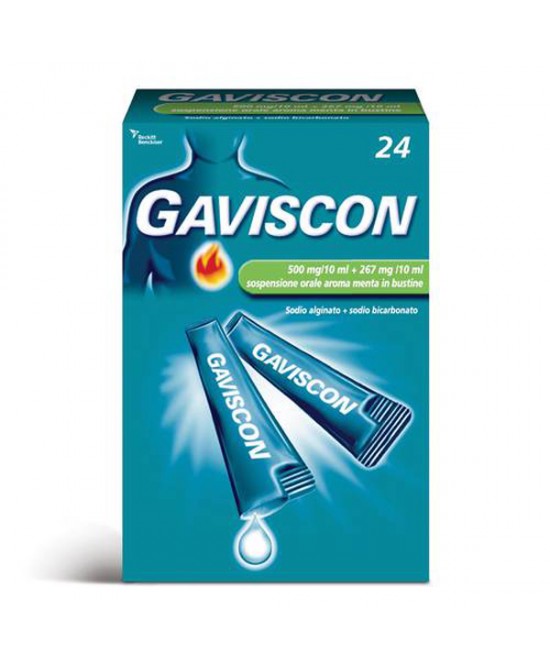 GAVISCON*24BUST 500+267MG/10ML - Farmacia De Pasquale