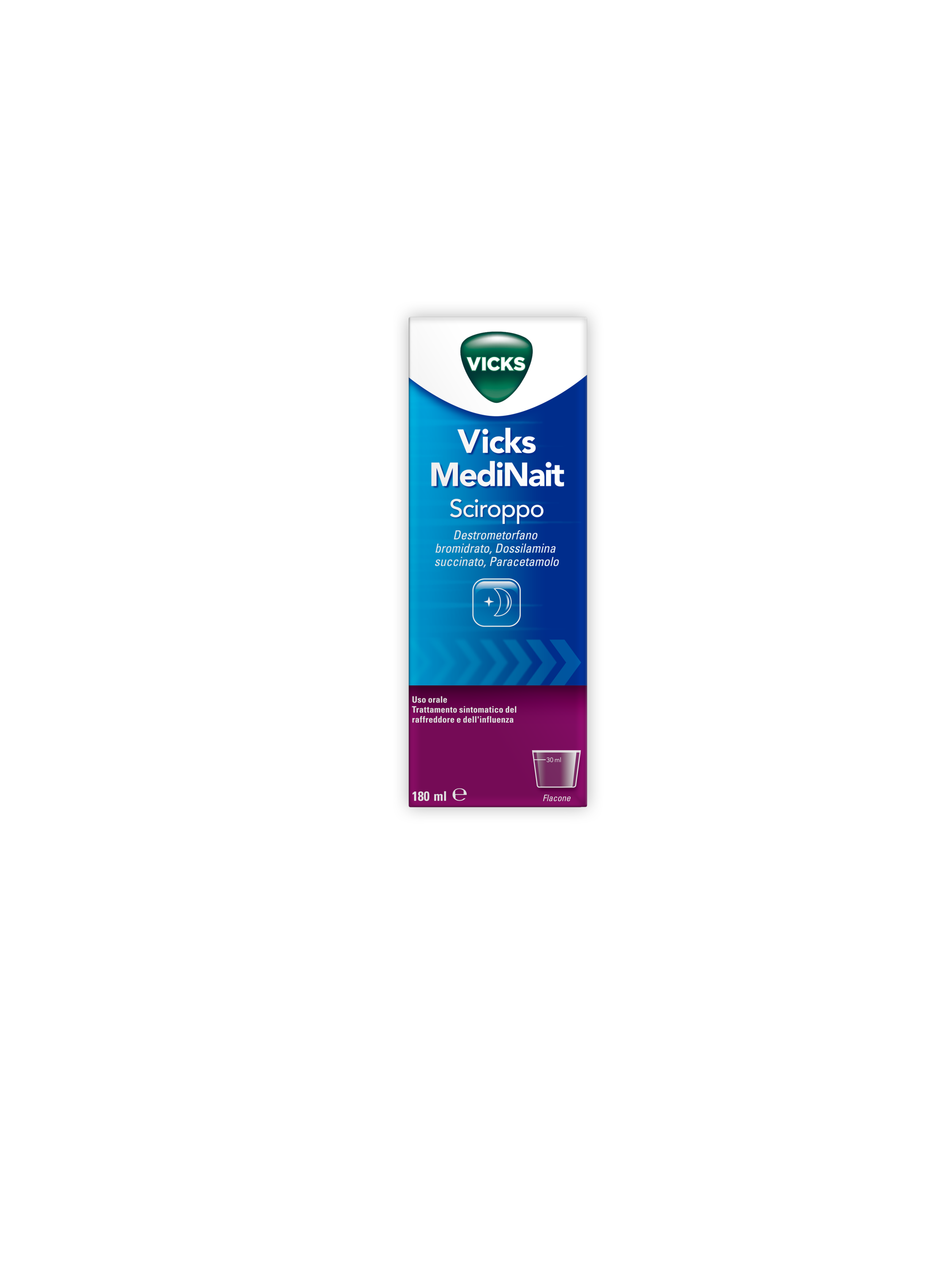 VICKS MEDINAIT*SCIR 180ML - Farmacia De Pasquale