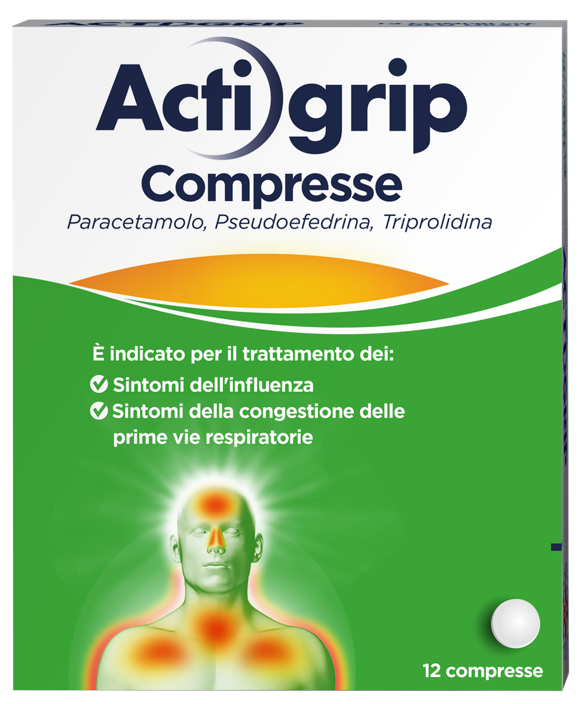 ACTIGRIP*12CPR 2,5+60+500MG - Farmacia De Pasquale