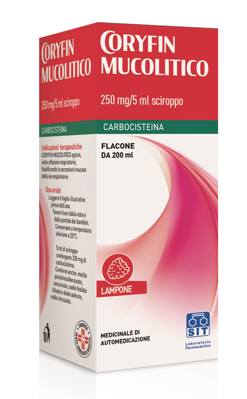 CORYFIN MUCOLITICO*SCIR 200ML - Farmacia De Pasquale