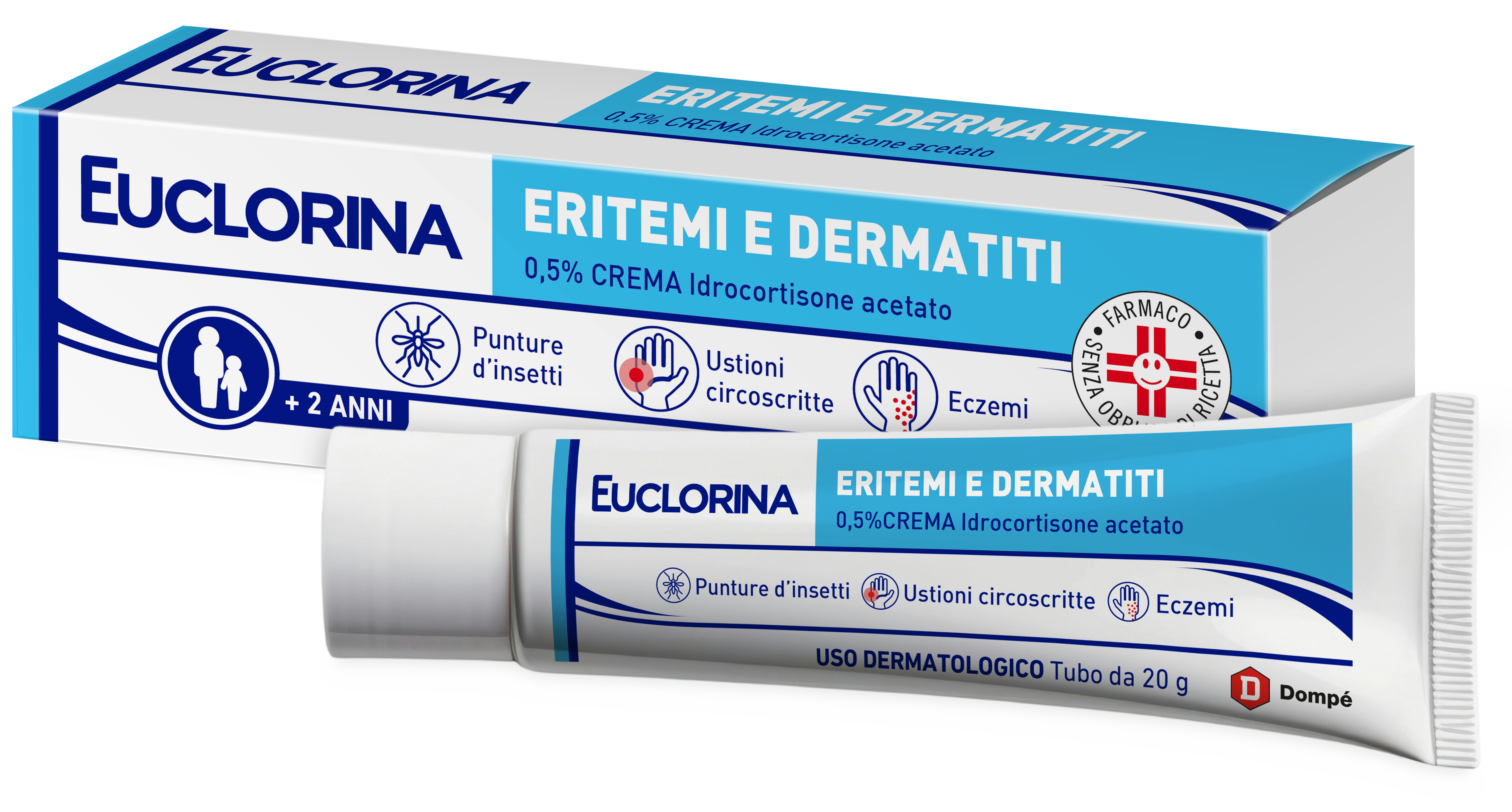 EUCLORINA ERITEMI*CR 20G 0,5% - Farmacia De Pasquale