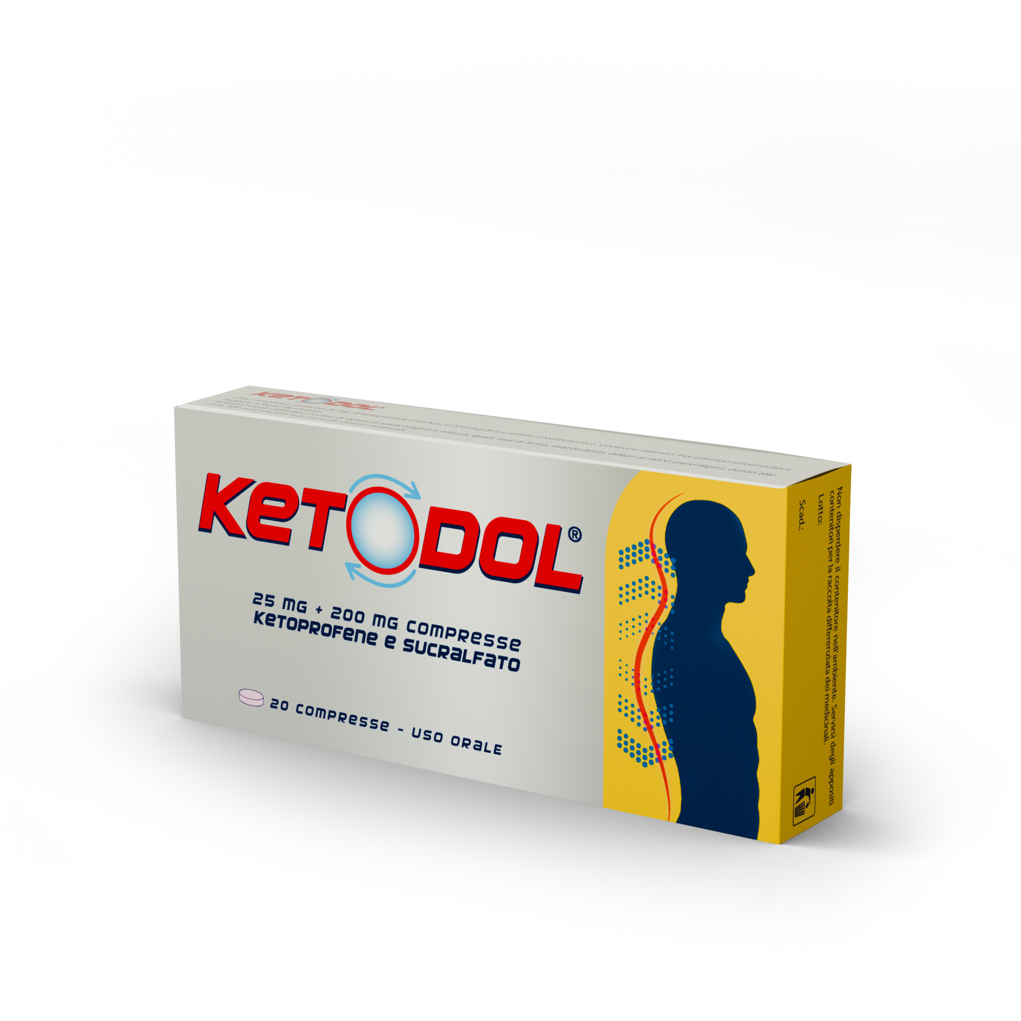 KETODOL*20CPR 25MG+200MG - Farmacia De Pasquale