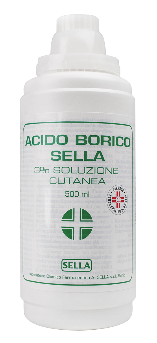ACIDO BORICO SELLA*3% 500ML - Farmacia De Pasquale
