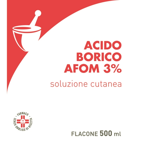 ACIDO BORICO AFOM*3% 500ML - Farmacia De Pasquale