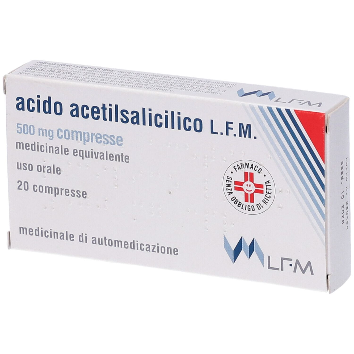 ACIDO ACETILSALIC LFM*20CPR500 - Farmacia De Pasquale