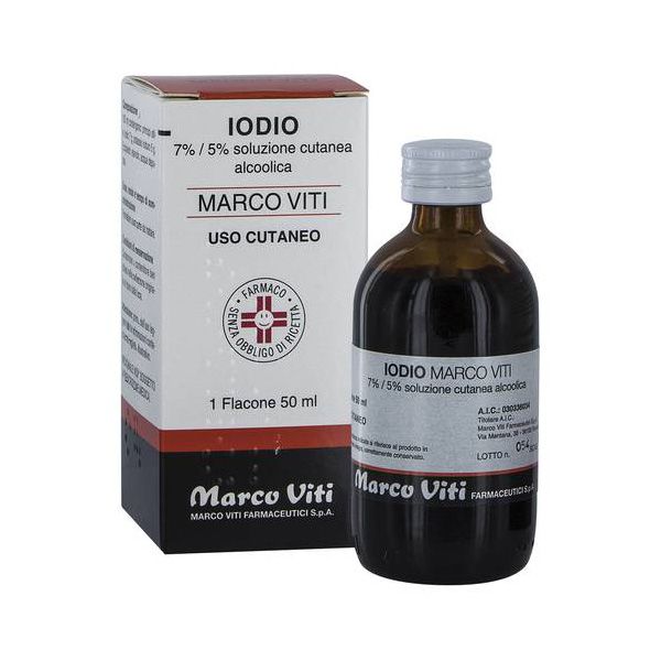 IODIO SOL ALCO I MV*50ML - Farmacia De Pasquale