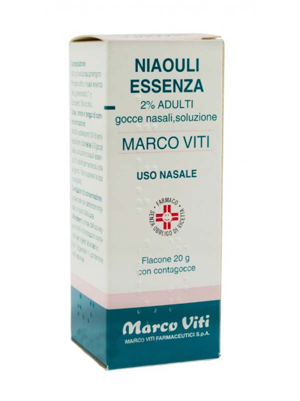 NIAOULI ESSENZA MV*2% GTT 20G - Farmacia De Pasquale