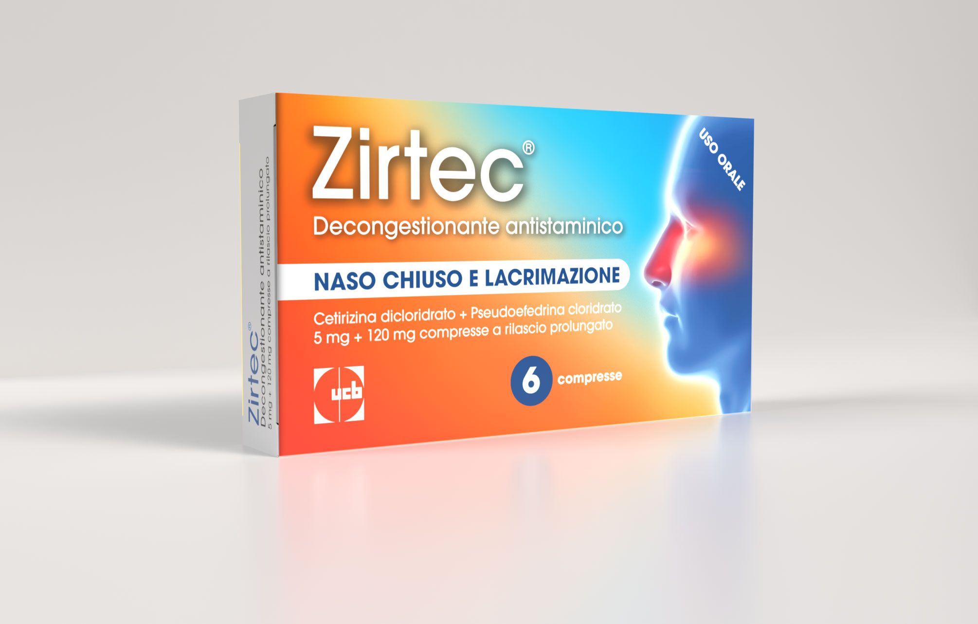 ZIRTEC DECONG ANT*6CPR 5+120MG - Farmacia De Pasquale