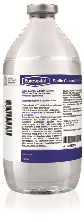 SODIO CLORURO EUROS*0,9% 500ML - Farmacia De Pasquale