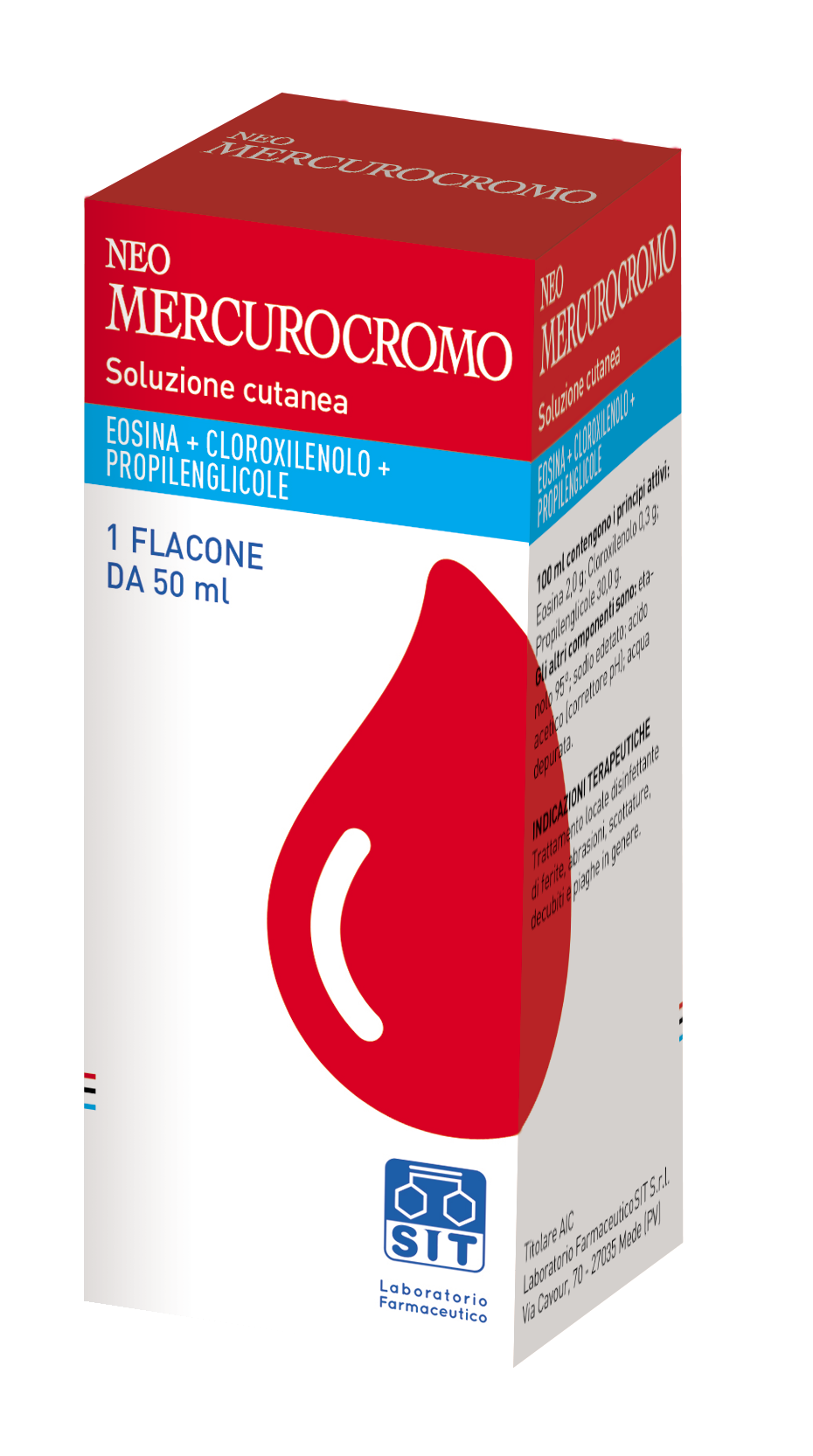 NEOMERCUROCROMO*SOLUZ FL 50ML - Farmacia De Pasquale