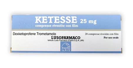 KETESSE*20CPR RIV 25MG - Farmacia De Pasquale