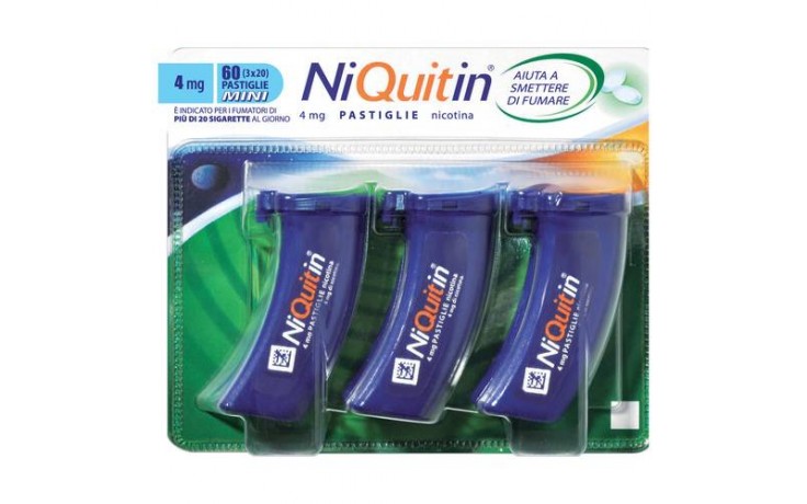 NIQUITIN*60PASTL 4MG MENTA FL - Farmacia De Pasquale