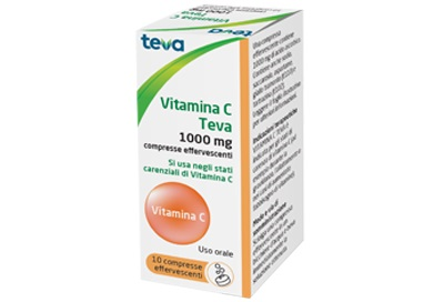VITAMINA C TEVA*10CPR EFF 1G - Farmacia De Pasquale
