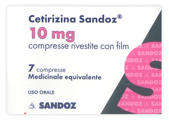 CETIRIZINA SAND*7CPR RIV 10MG - Farmacia De Pasquale