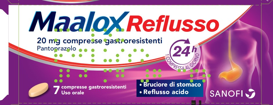 MAALOX REFLUSSO*7CPR 20MG - Farmacia De Pasquale