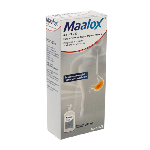 MAALOX*OS SOSP 250ML 4%+3,5% - Farmacia De Pasquale