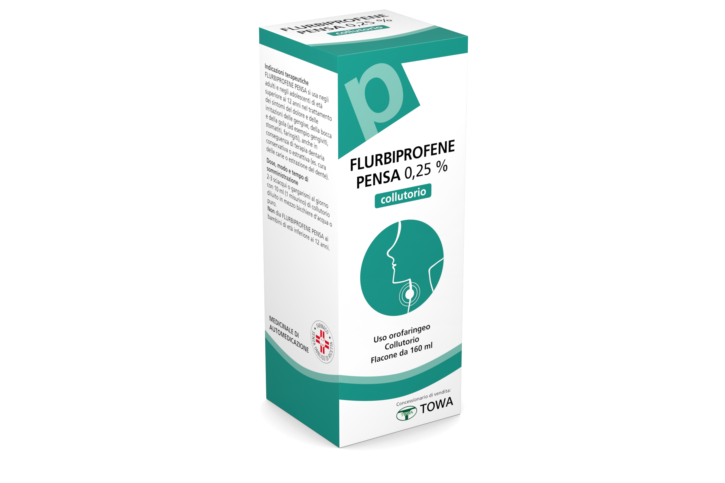 FLURBIPROFENE PE*COLLUT 160ML - Farmacia De Pasquale