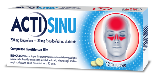 ACTISINU*12CPR 200MG+30MG - Farmacia De Pasquale