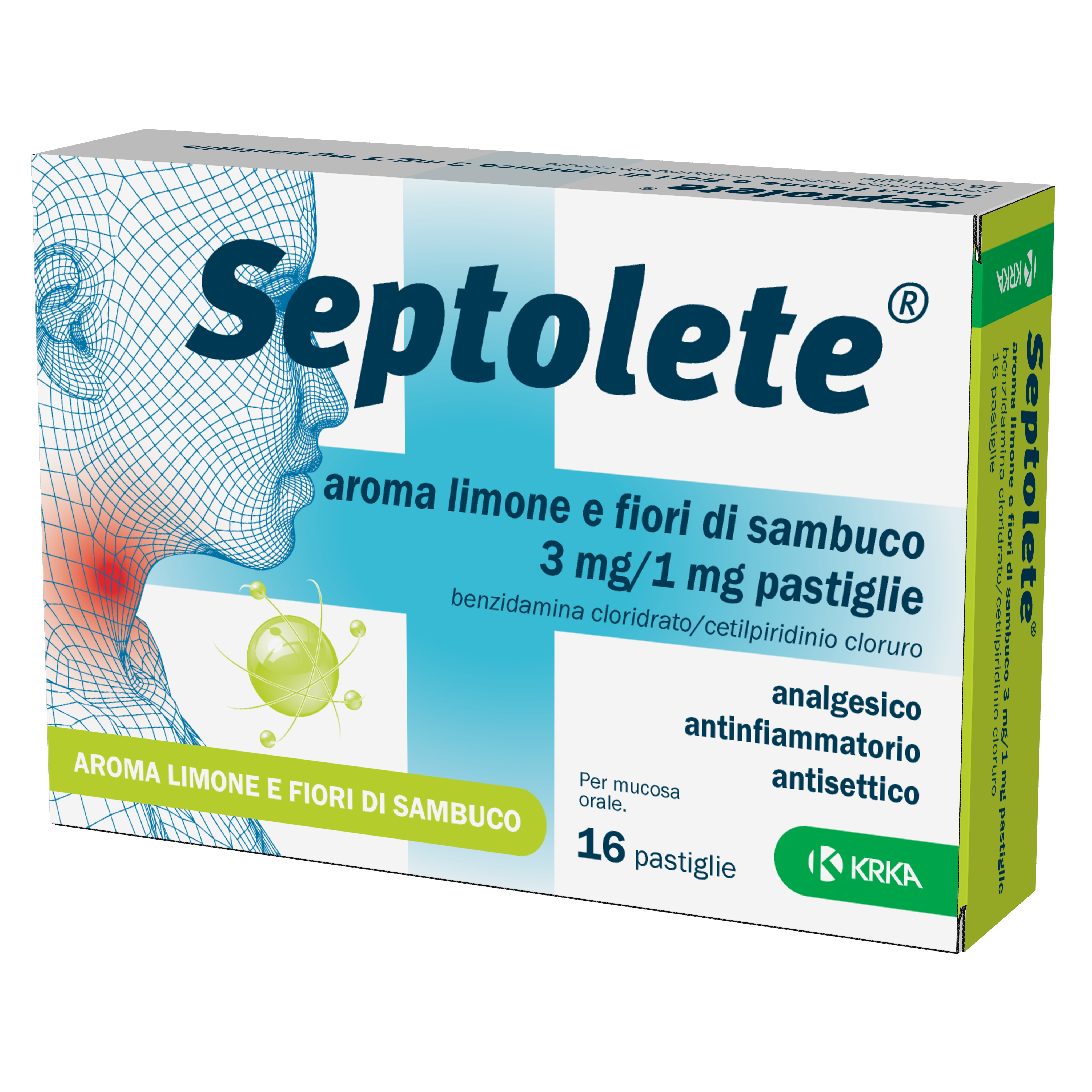 SEPTOLETE*16PAST3+1MG LIM FIOR - Farmacia De Pasquale