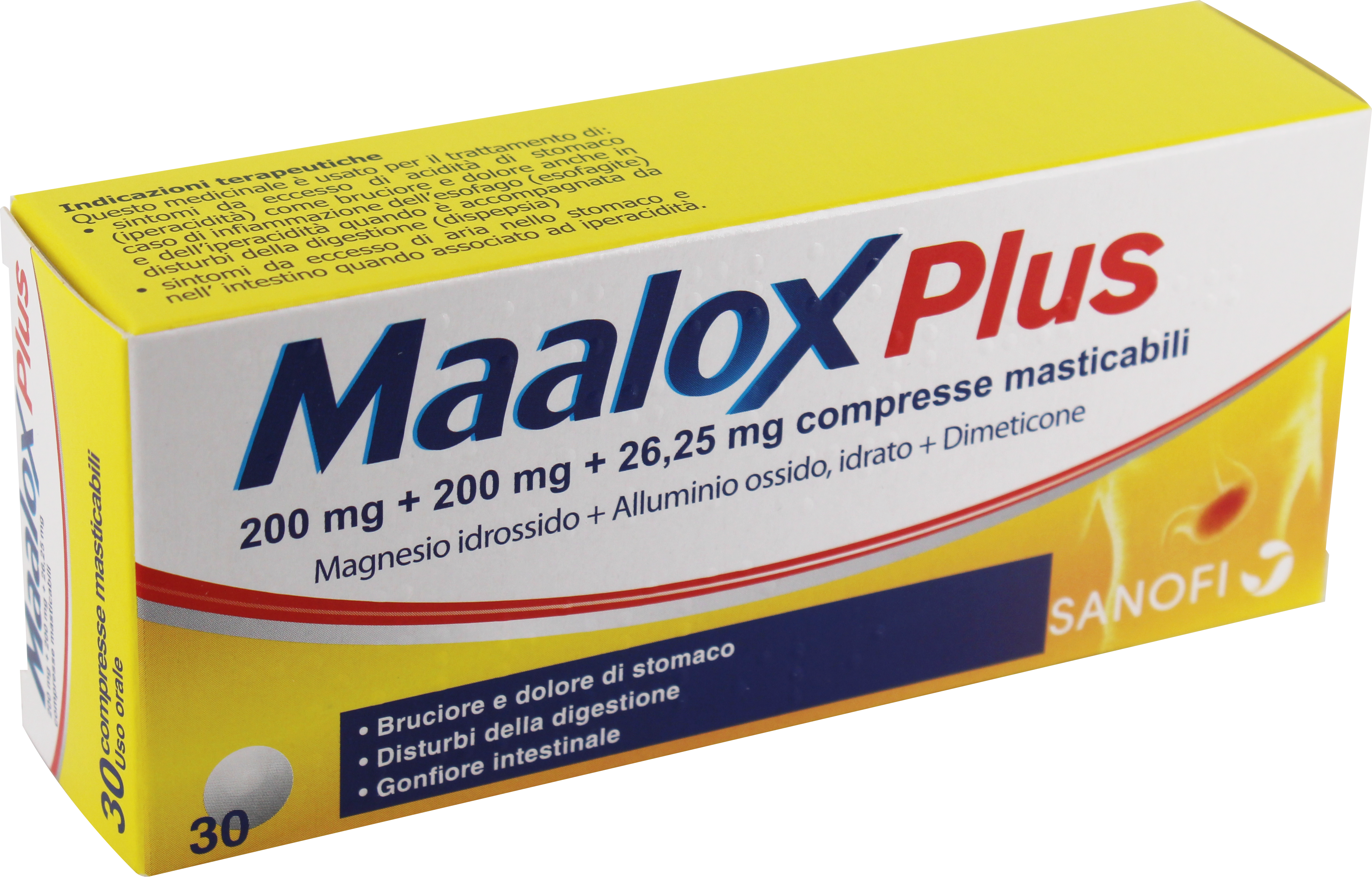 MAALOX PLUS*30CPR MAST - Farmacia De Pasquale