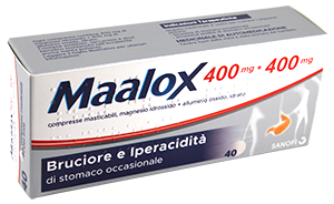MAALOX*40CPR MAST 400MG+400MG - Farmacia De Pasquale