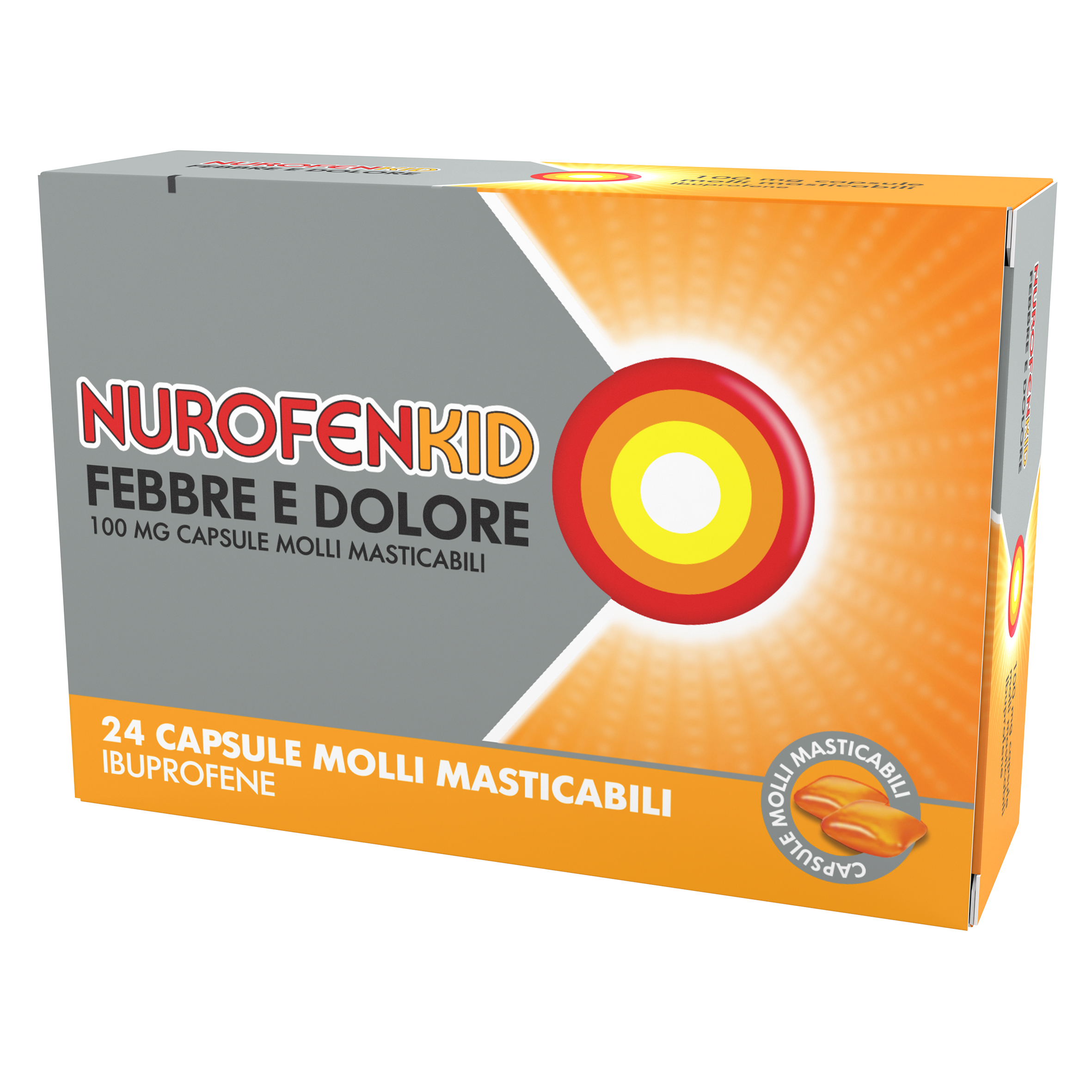 NUROFENKID FEBBRE D*24CPS100MG - Farmacia De Pasquale
