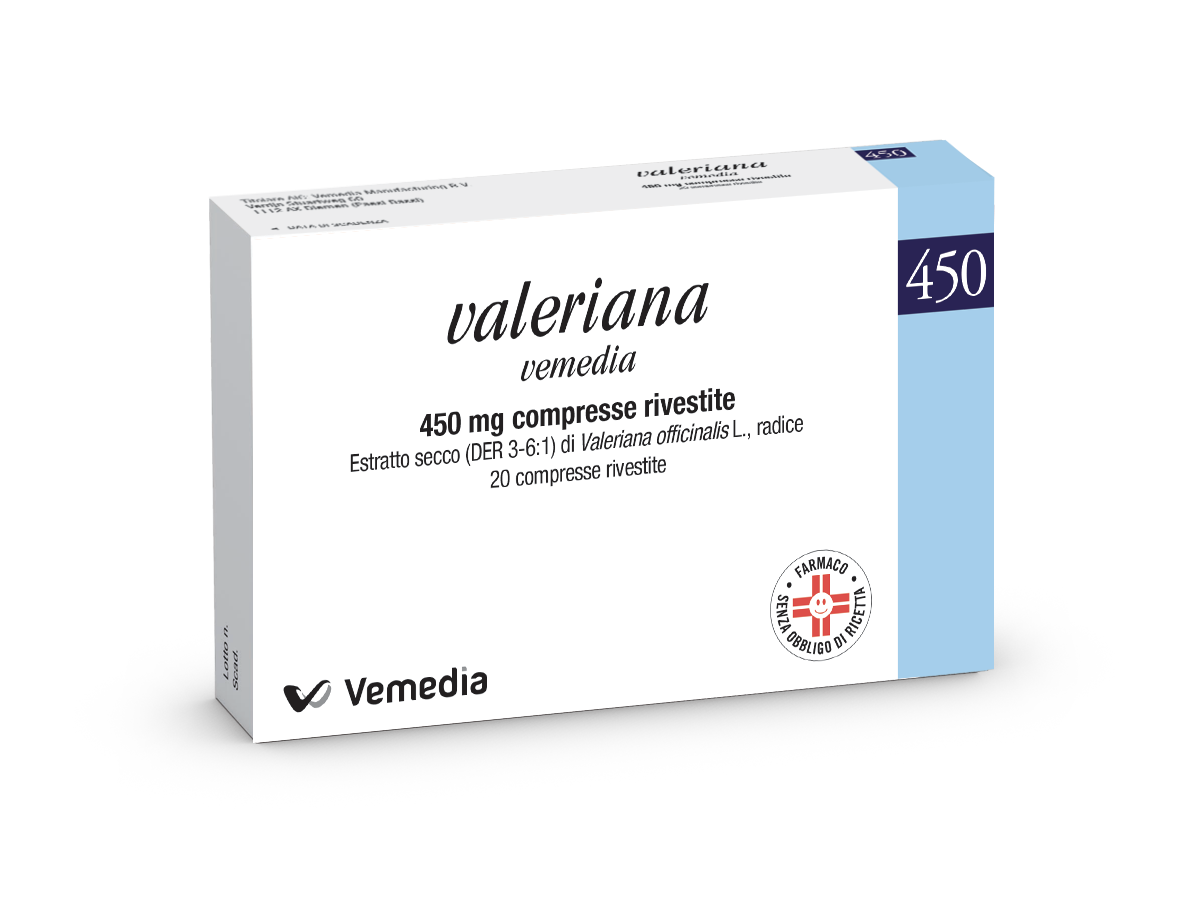 VALERIANA VEMEDIA*20CPR RIV450 - Farmacia De Pasquale