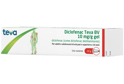 DICLOFENAC TEVA*GEL 60G 10MG/G - Farmacia De Pasquale