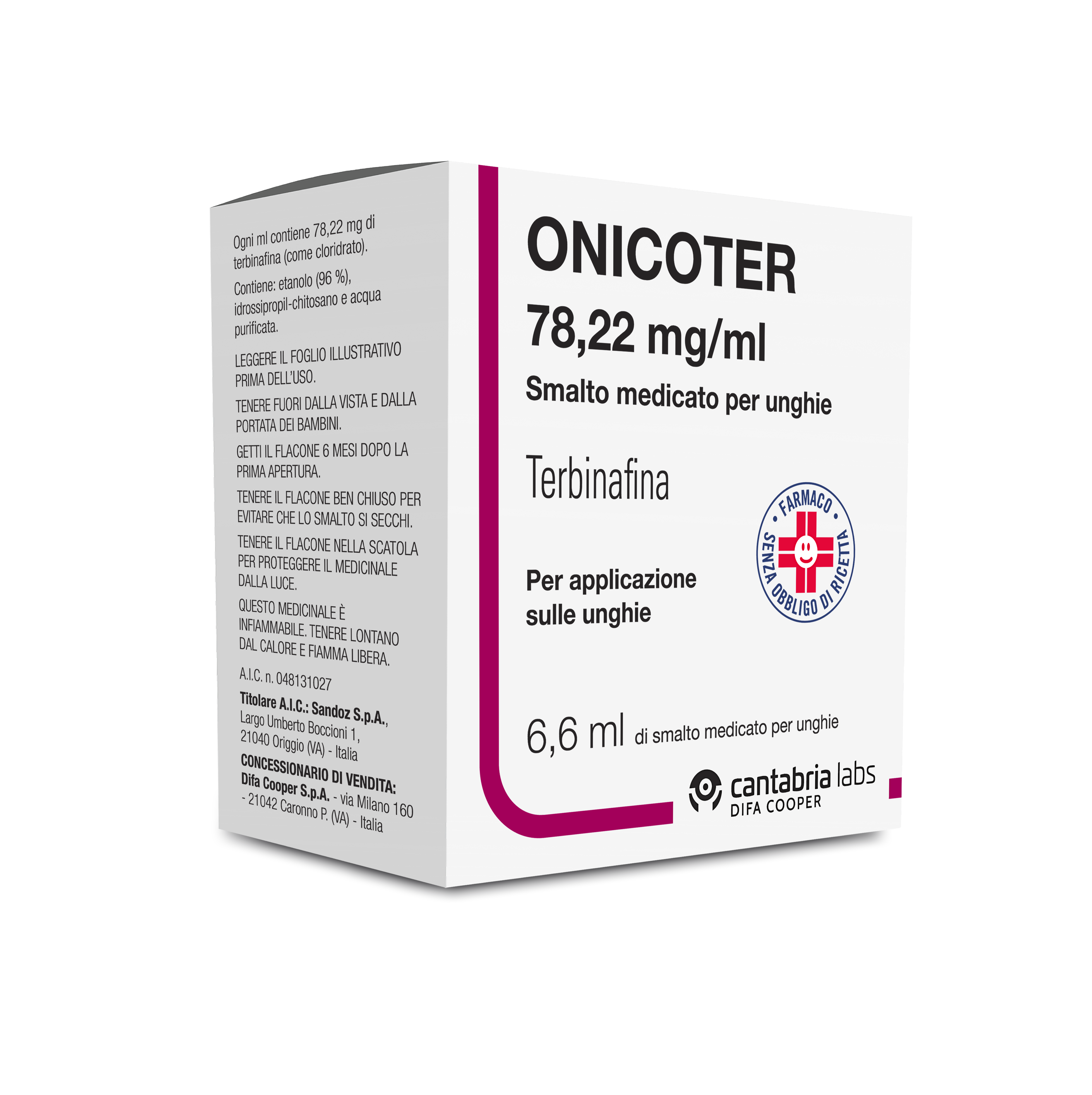 ONICOTER*SMALTO MED 1FL 6,6ML - Farmacia De Pasquale