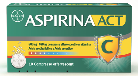 ASPIRINAACT*10CPR EFF800+480MG - Farmacia De Pasquale