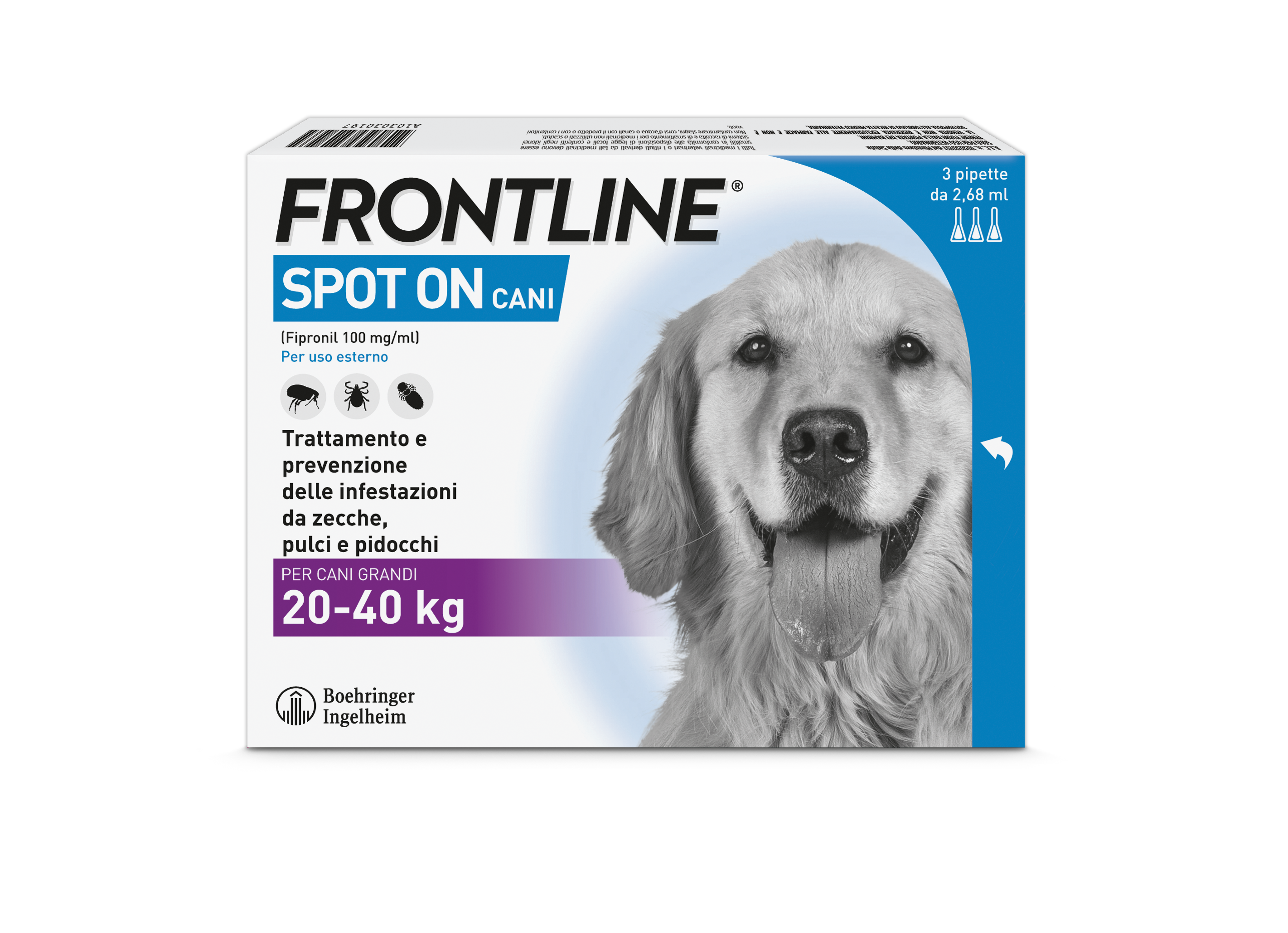 FRONTLINE*3PIP 20-40KG CANI - Farmacia De Pasquale