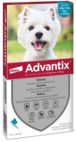 ADVANTIX SPOT ON*6PIP 4-10KG - Farmacia De Pasquale