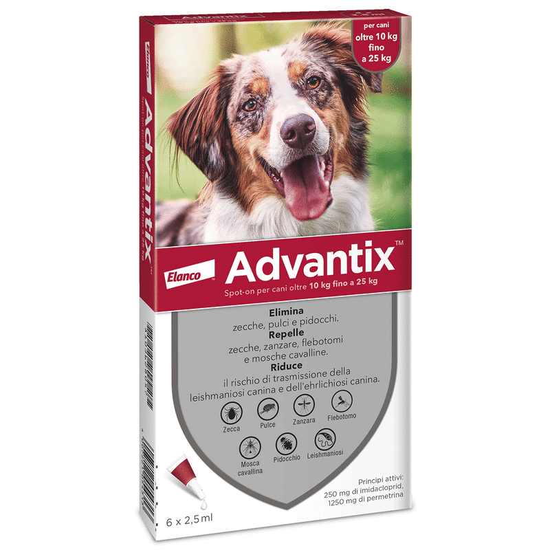 ADVANTIX SPOT ON*6PIP 10-25KG - Farmacia De Pasquale