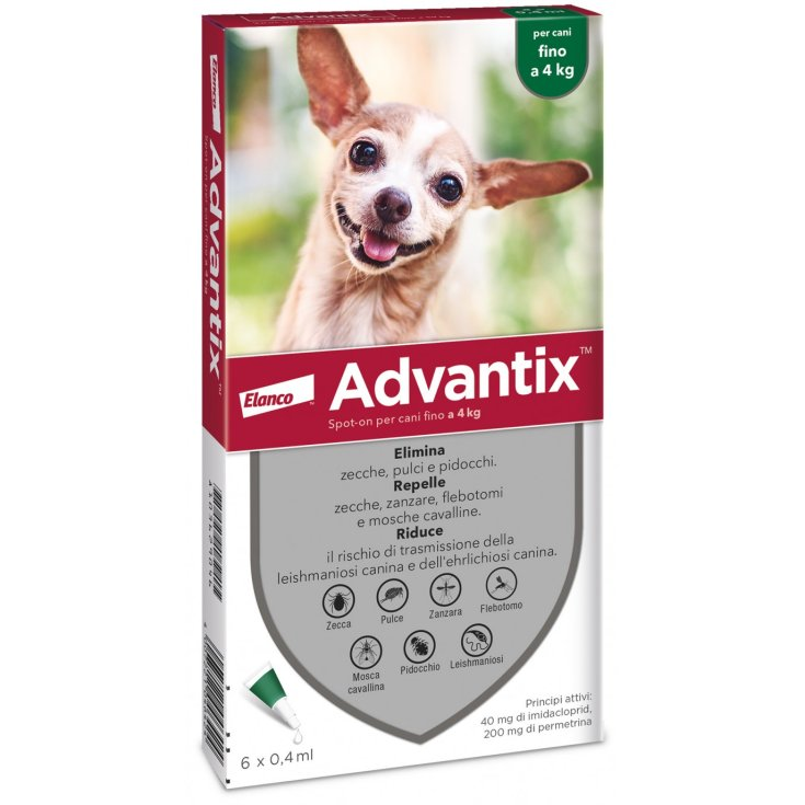 ADVANTIX SPOT ON*6PIP 0-4KG - Farmacia De Pasquale