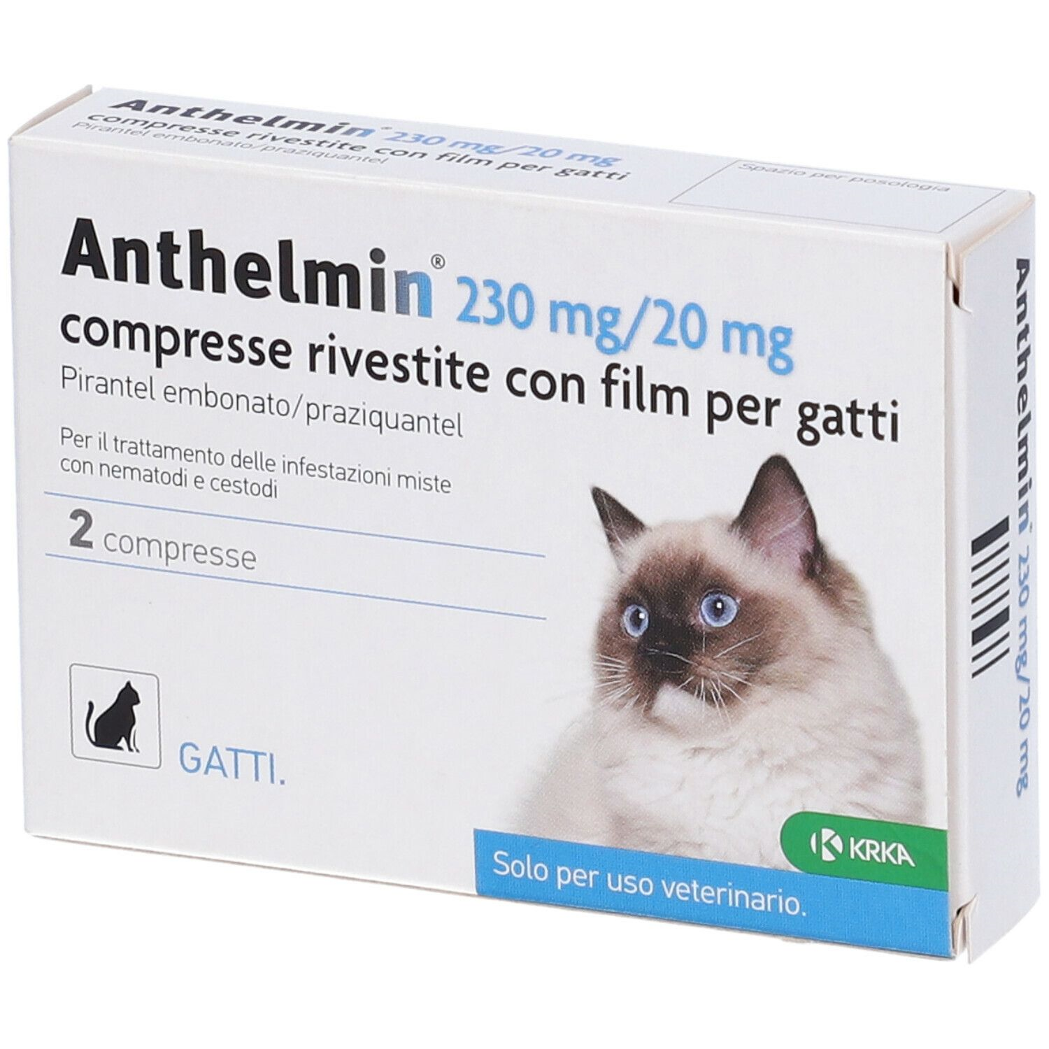 ANTHELMIN*2CPR 230+20MG GATTO - Farmacia De Pasquale