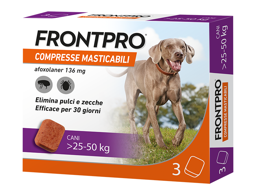 FRONTPRO*3CPR 25-50KG 136MG - Farmacia De Pasquale