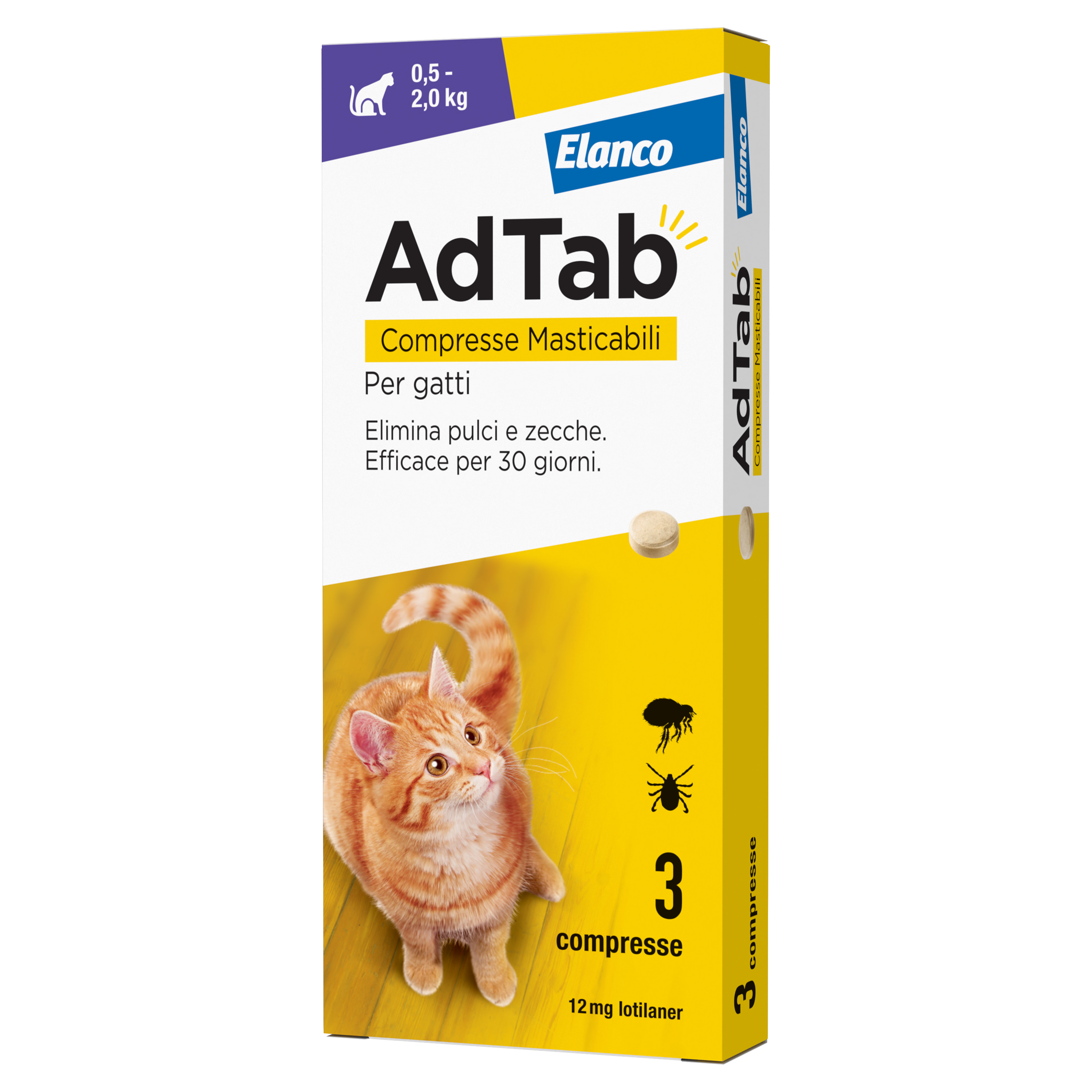 ADTAB*3CPR 12MG GATTI 0,5-2KG - Farmacia De Pasquale
